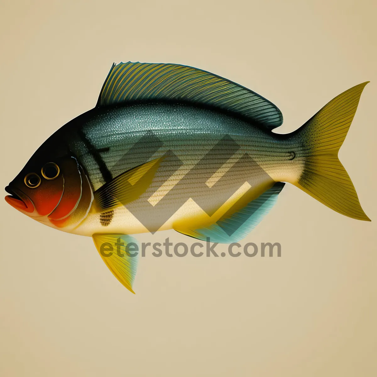 Picture of Golden Fin in Serene Seawater