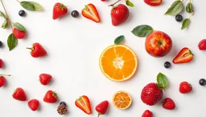 Delicious Berry Plate with Sweet Fruits and Strawberries