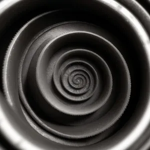 Espresso Spiral: Artful Coil Design with Textured Motion