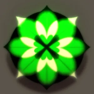 Recycle Symbol - Artistic Gem Clover Graphic