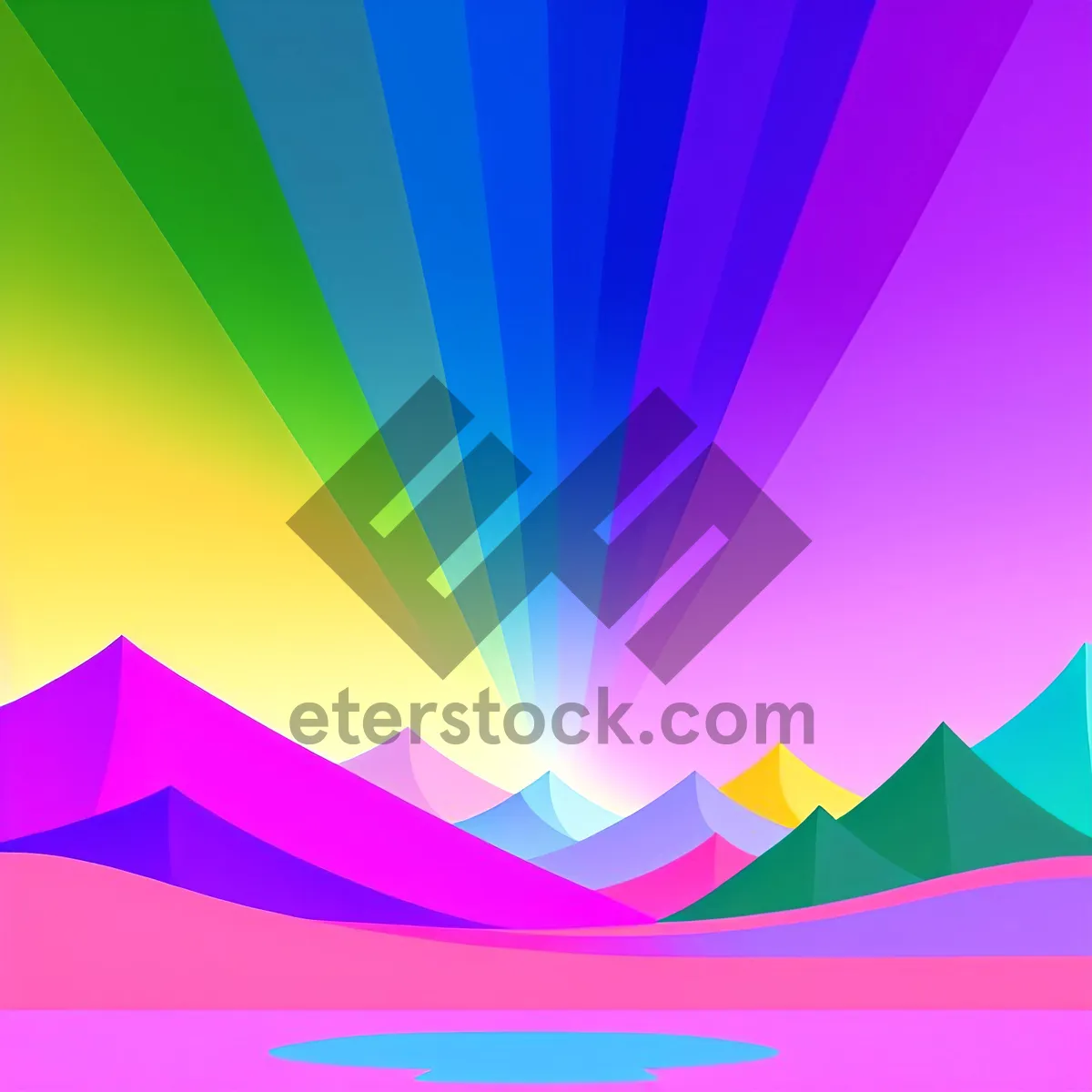 Picture of Abstract Colorful Gradient Art Design