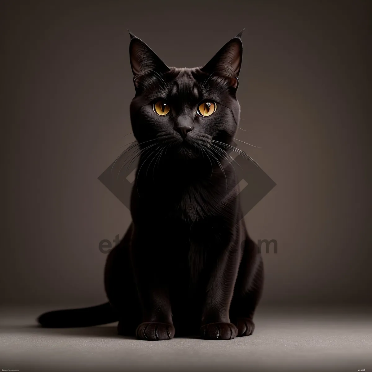 Picture of Adorable Gray Kitty with Curious Eyes