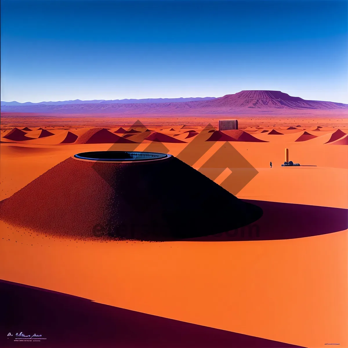 Picture of Dune Horizon: Majestic Sunset Over Desert Sands