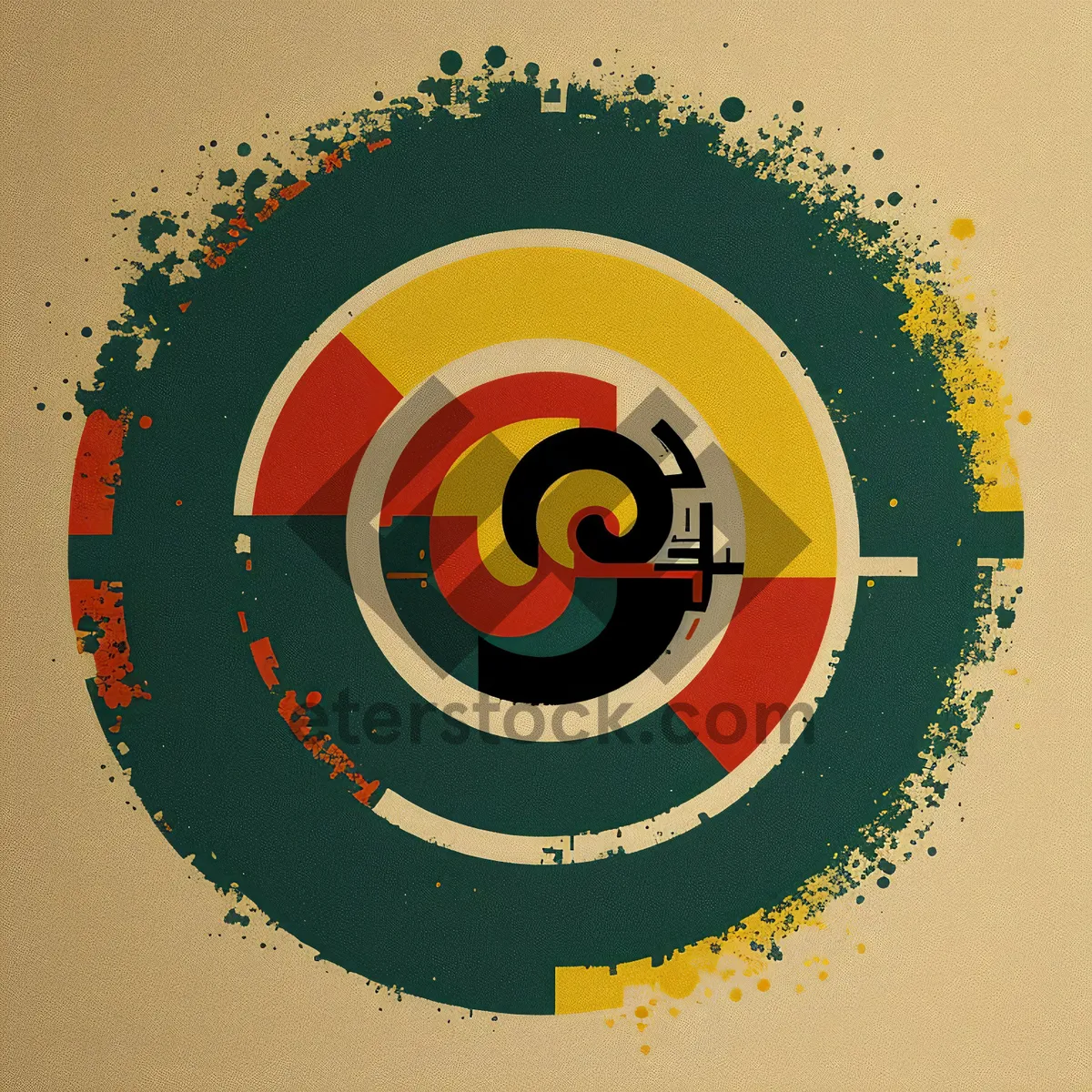 Picture of Abstract symbol graphic design art icon.