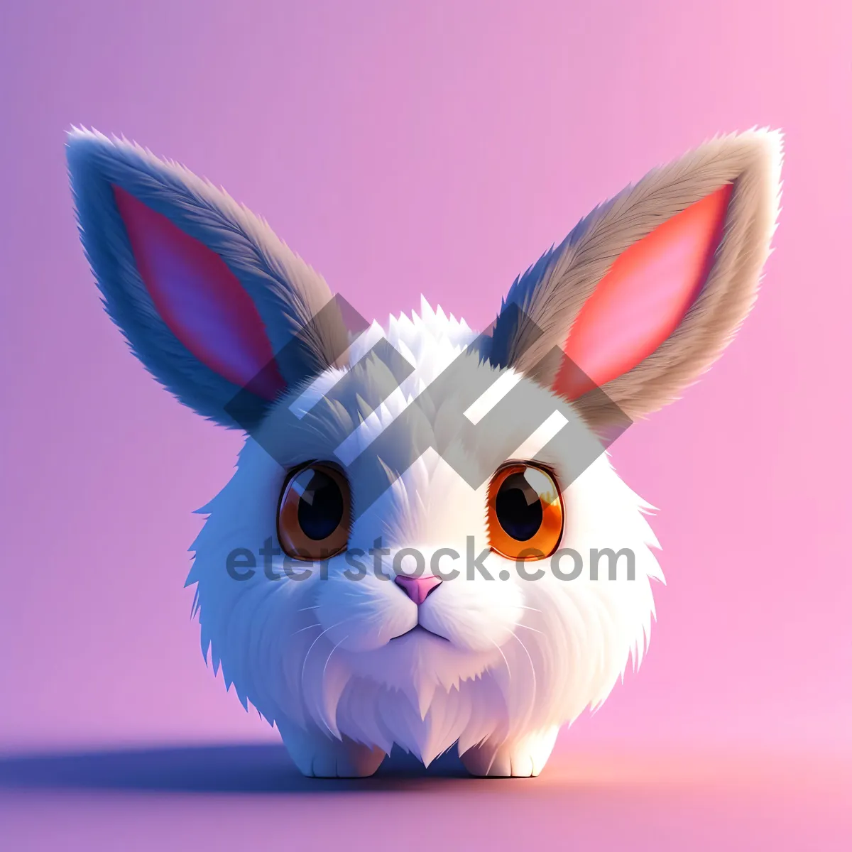 Picture of Easter Bunny - Fluffy and Adorable Domestic Rabbit