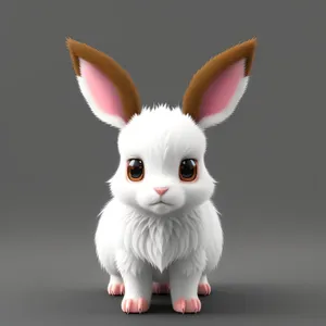 Adorable Bunny with Fluffy Ears