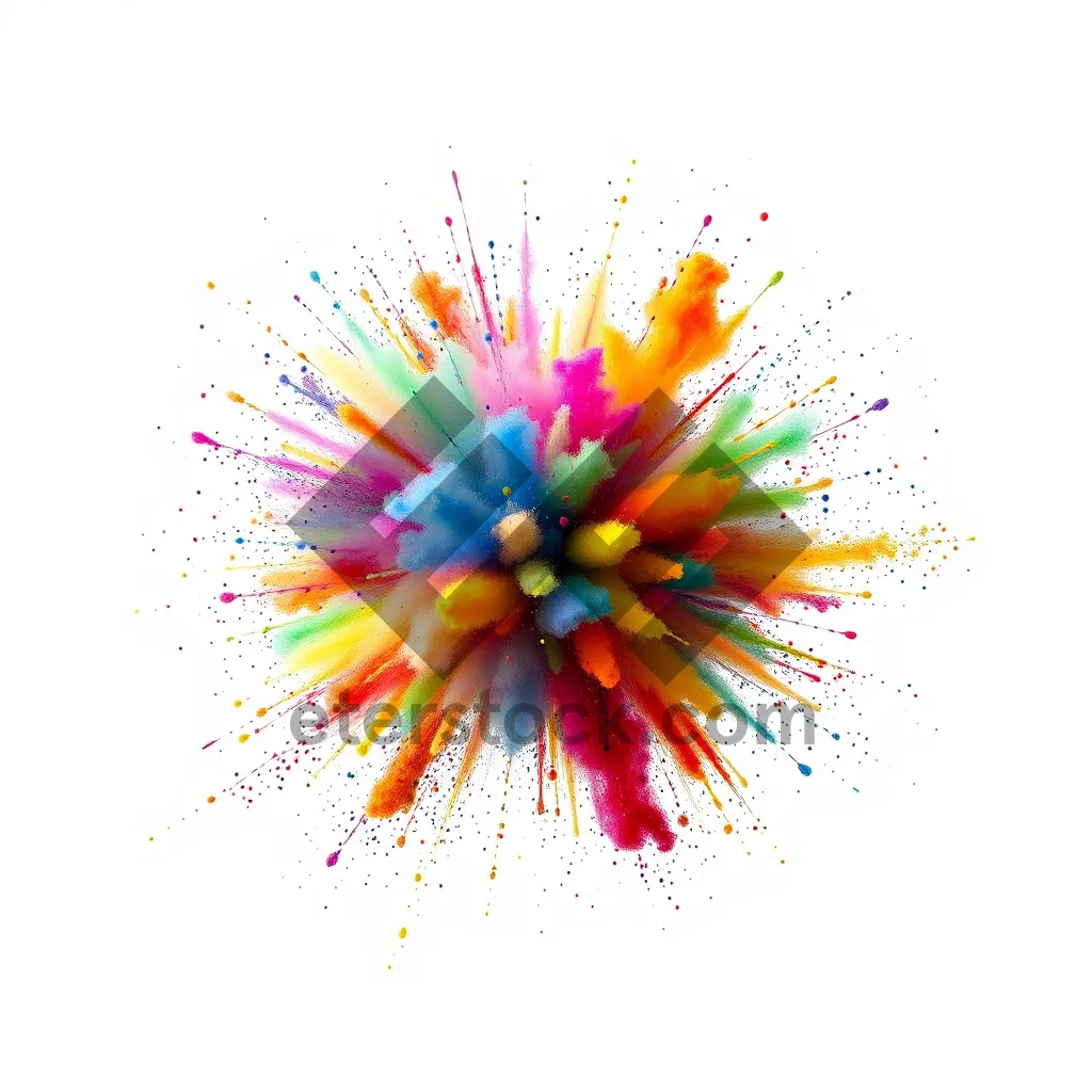 Picture of Colorful floral pattern design for summer wallpaper.