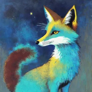 Cute Fox with Pristine Fur and Wild Spirit