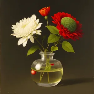 Shimmering Glass Holiday Vase Decoration