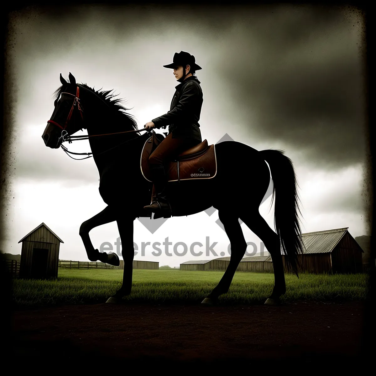 Picture of Thoroughbred Stallion in Equestrian Sport