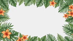 Floral Pattern Design with Lily and Holly Elements