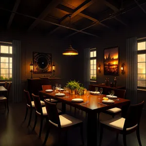 Modern Interior Design with Elegant Restaurant Setting