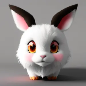 Fuzzy Bunny with Floppy Ears - Cute Pet Portrait