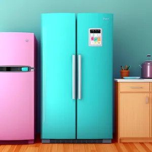 Modern White Goods: Sleek Open-Door Refrigerator Design