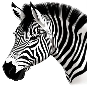 Striped Equine Majesty Roaming South African Grasslands