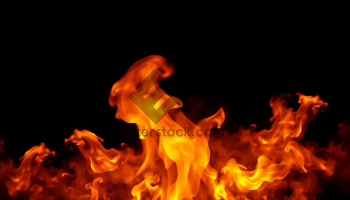 Picture of Fiery Blaze in Hellish Inferno of Flames.