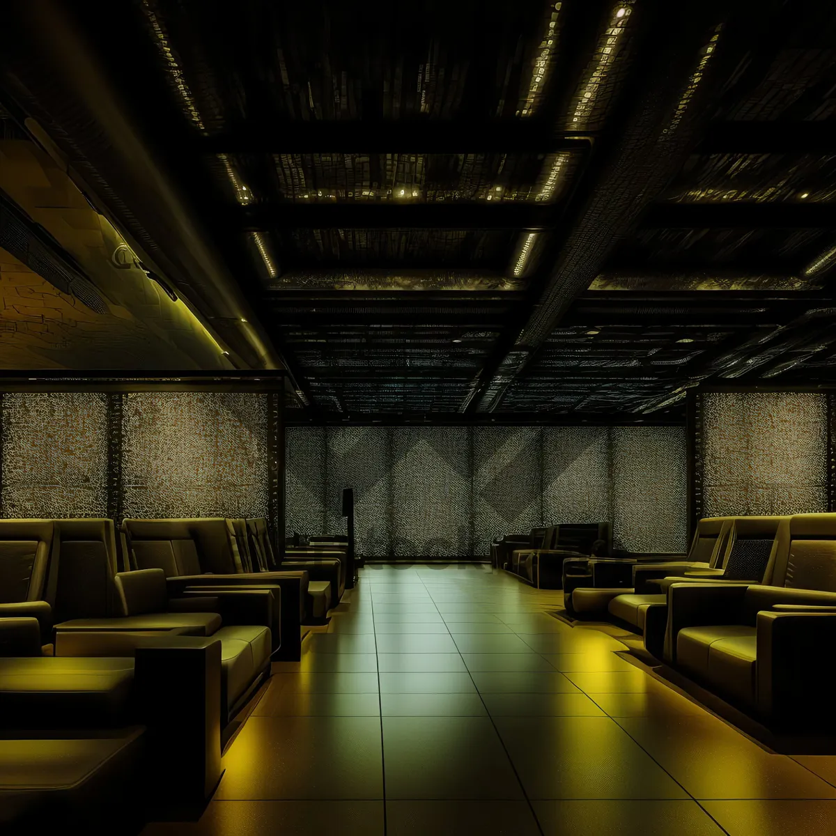 Picture of Modern Urban Theater Hall in Architectural Classroom