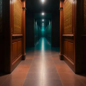 Vintage Hallway with Architectural Charm