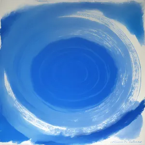 Clear Water Splash in Porcelain Circle