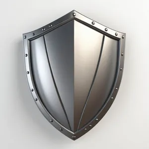 Shiny 3D shield icon design