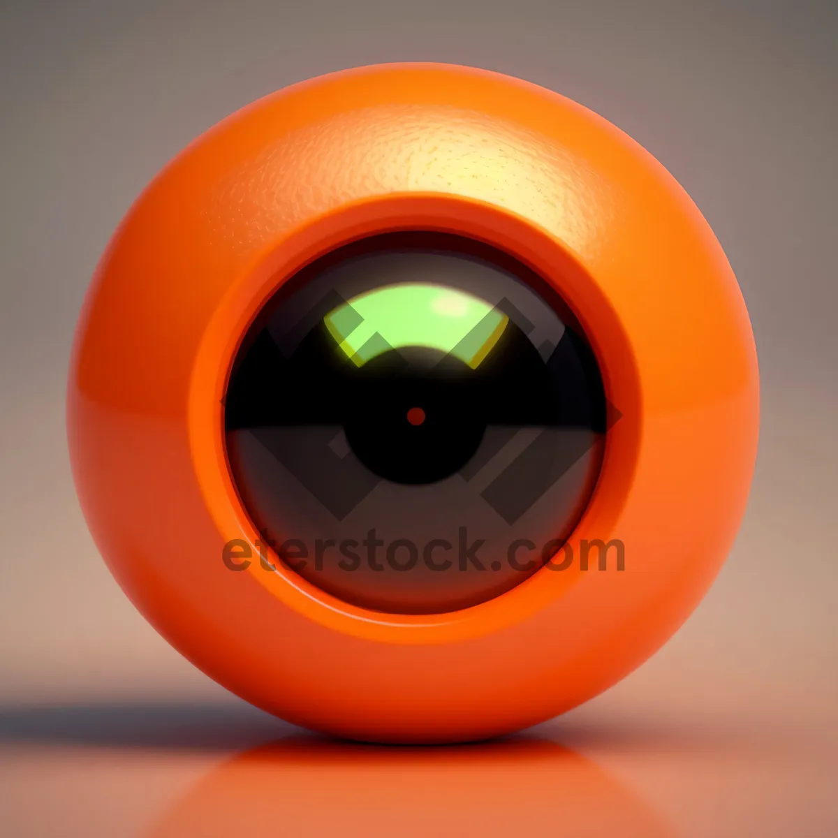 Picture of Glossy Orange Web Button Set with Shadow