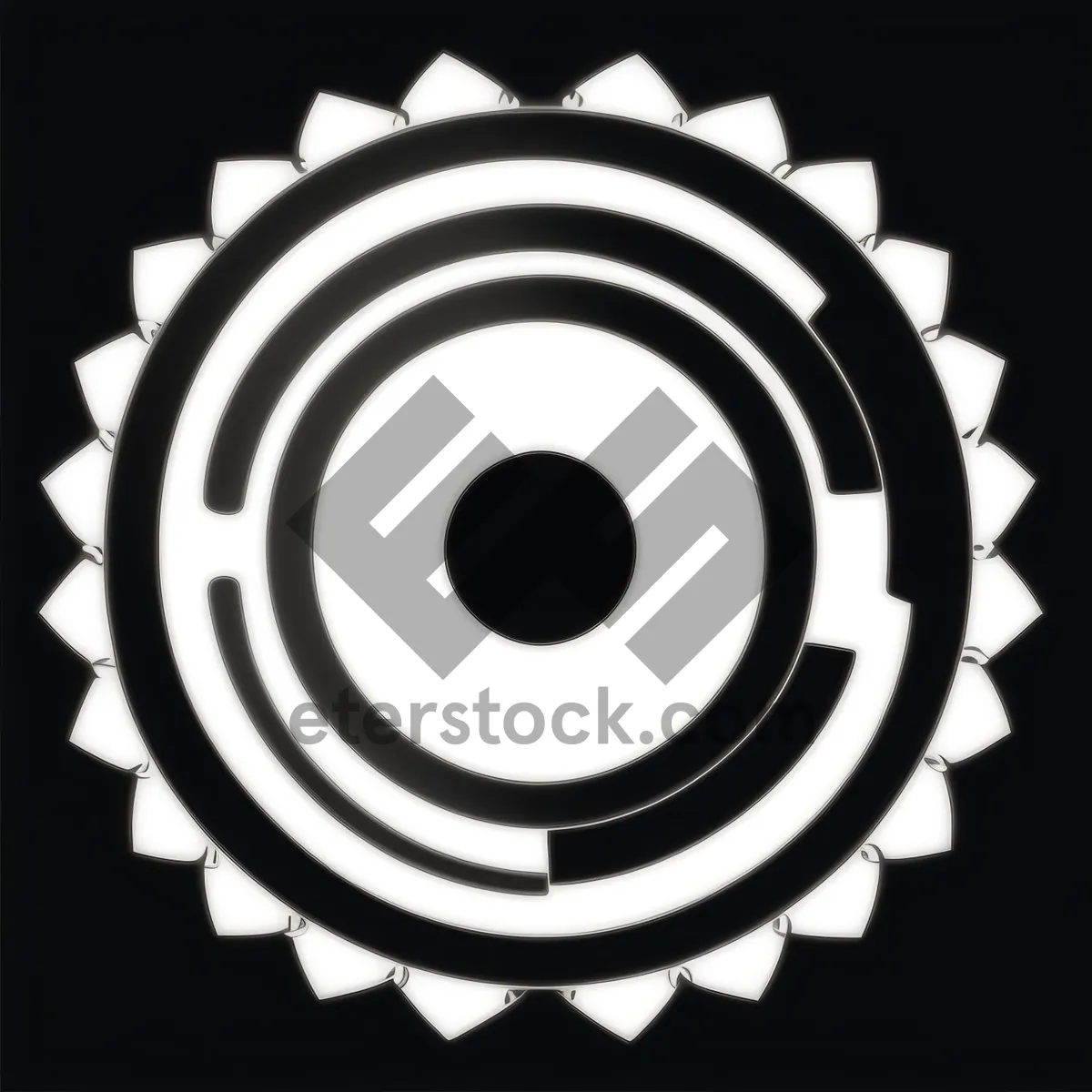 Picture of Industrial Gear Icon: Mechanism of Power and Machine Technology