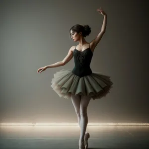 Elegant Ballet Performance: Graceful Dancer in Stunning Dress