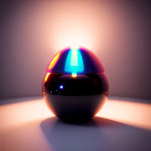 Shiny Glass Sphere Button - Vibrant Web Design Element