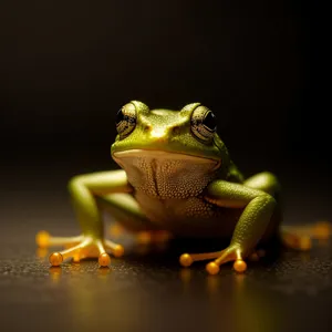 Vibrant Eyed Tree Frog in Nature