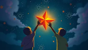 Silhouette Moonlit Tree Holiday Greeting