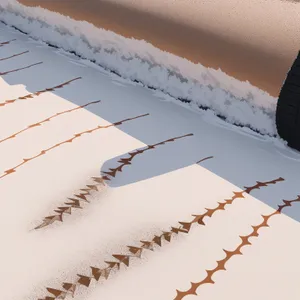 Winged Jet Soars Over Snow-Capped Mountains