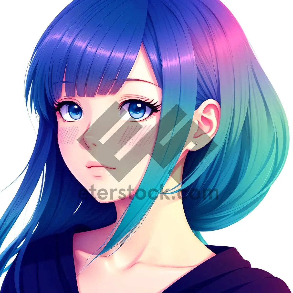 Picture of Cartoon Fashion Coquette with Chic Hair