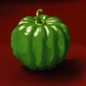 Fresh Organic Granny Smith Apple and Green Pepper Snack