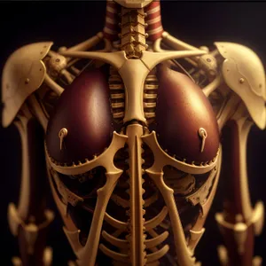 Anatomical Skeleton Body Armor Protection: 3D X-Ray Image