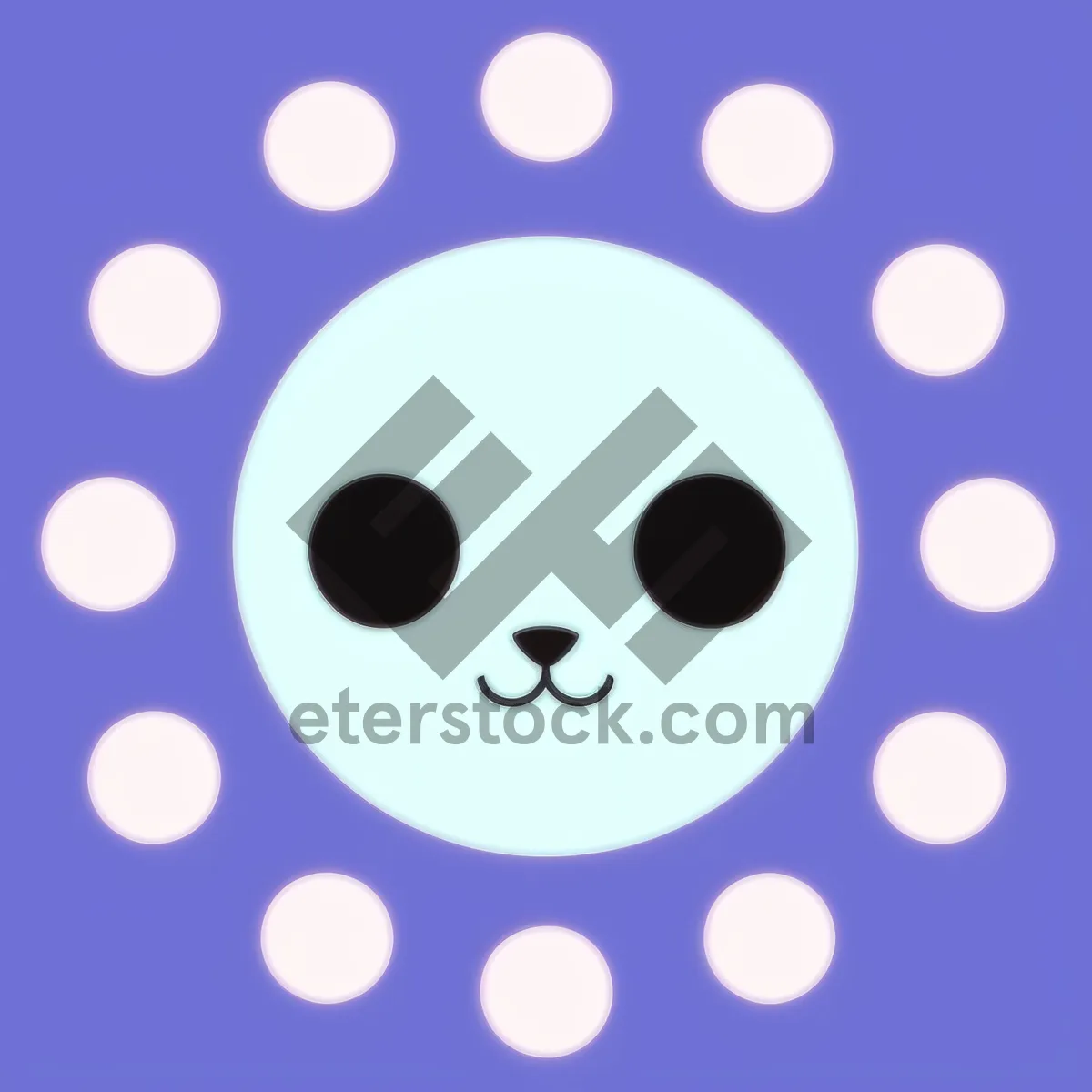 Picture of Polka Dot Retro Circle Seamless Pattern Wallpaper