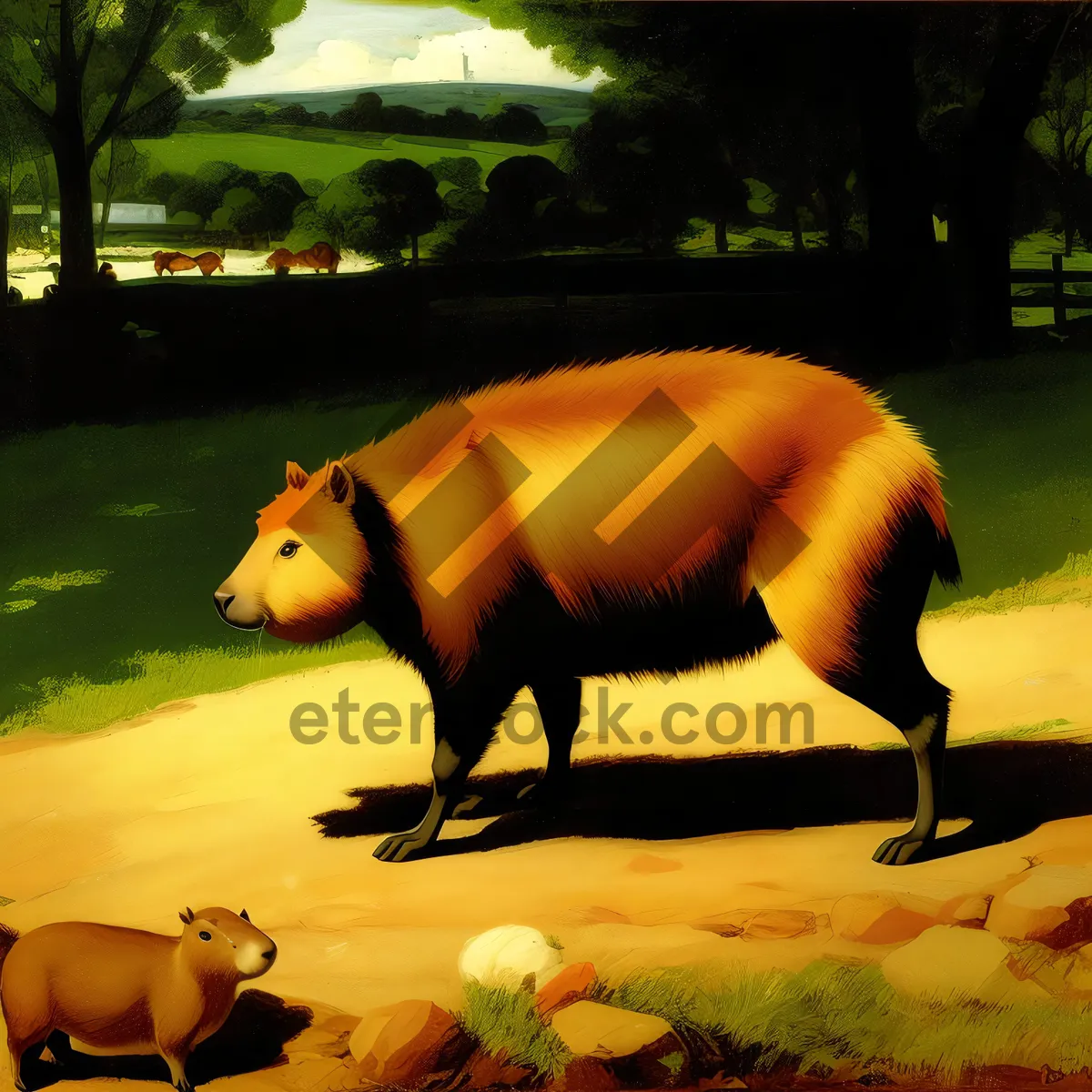 Picture of Wild Tapir Saving in Piggy Bank