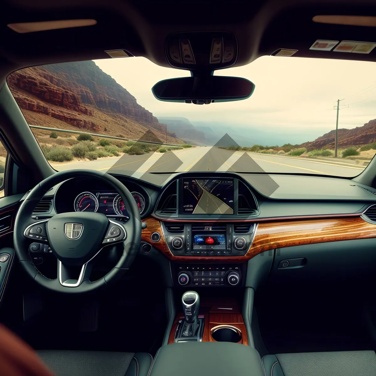 Picture of Auto Control: Steering Cockpit with Speedometer