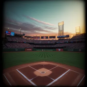 Patriotic Championship Night: Stadium Lights Illuminate Energetic Crowd