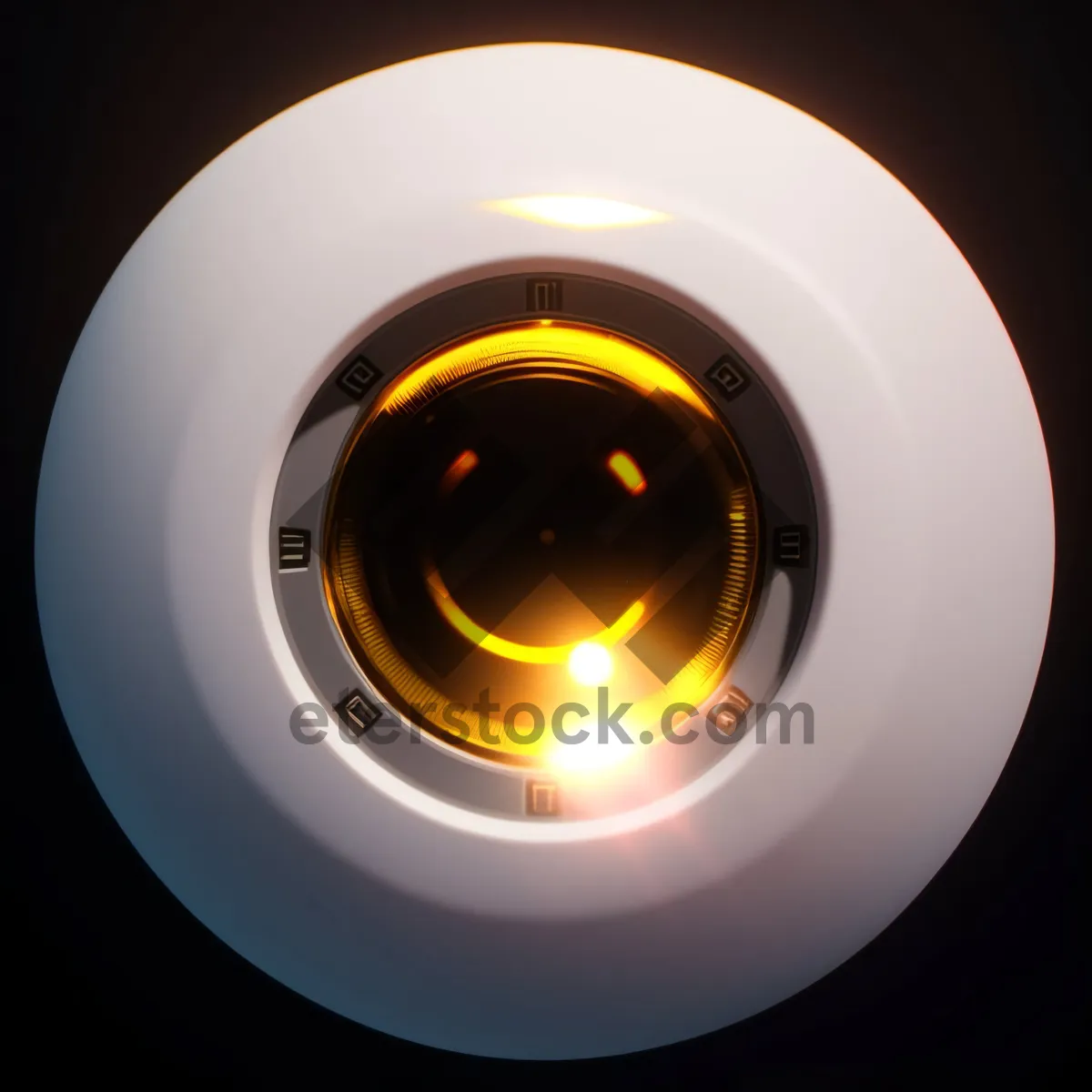 Picture of Shiny Black 3D Circle Button Icon