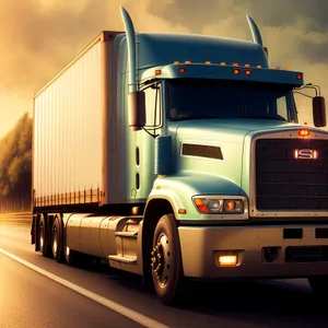 Highway Hauler: Fast and Reliable Trailer Truck for Cargo Transportation