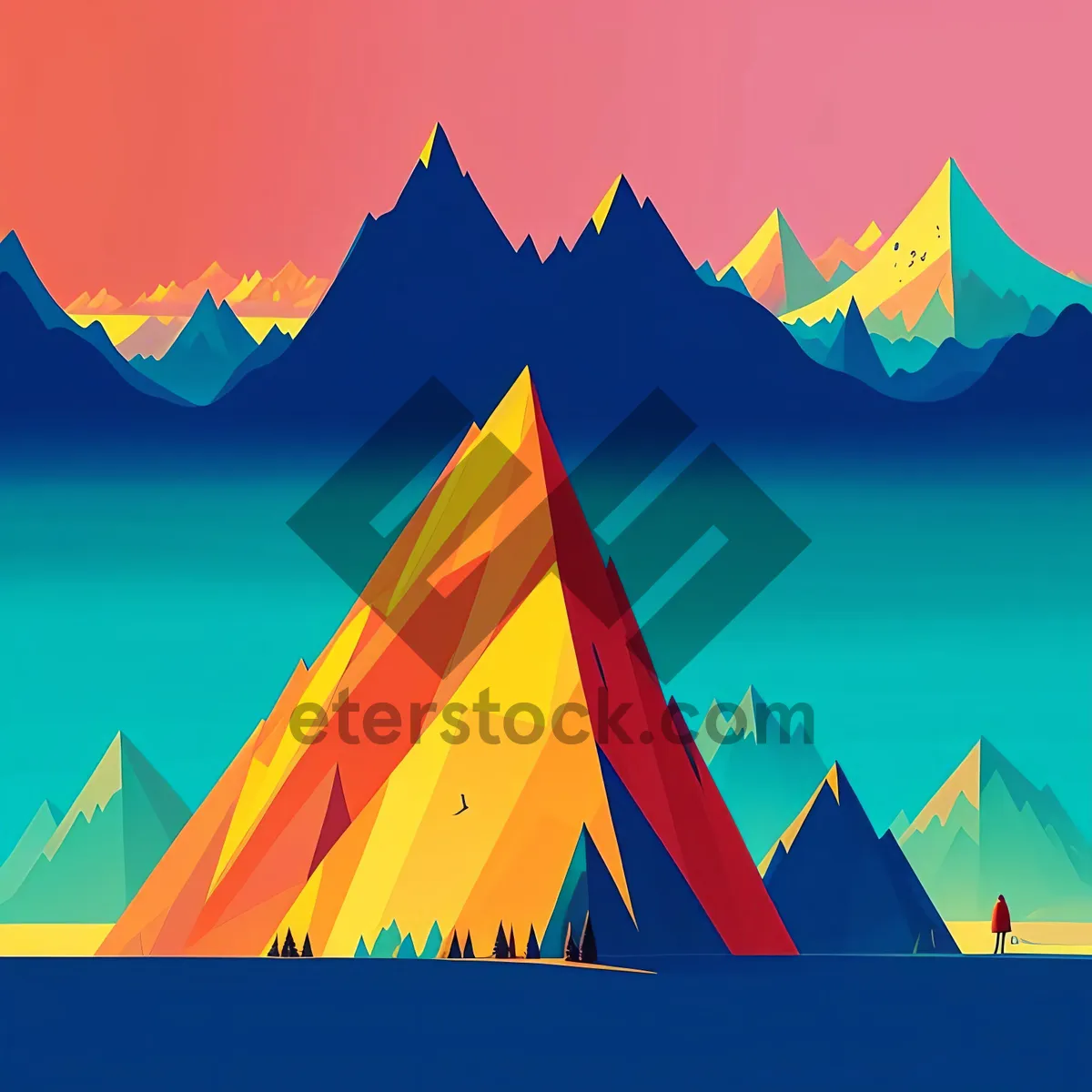 Picture of Mystical Lunar Pyramid Graphic Design