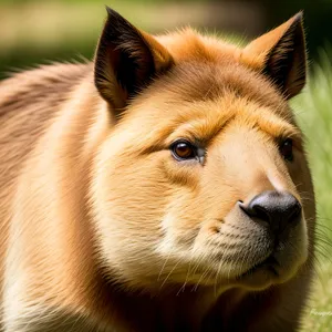 Regal Lioness with Fierce Gaze