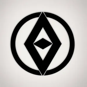 Symbolic Black Heraldry Design Icon