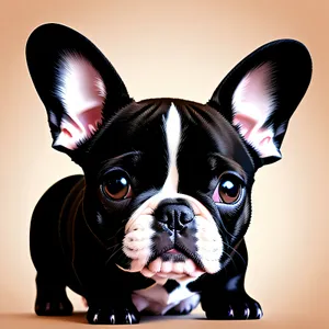 Adorable Terrier Bulldog - Cute Studio Portrait