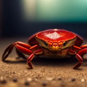 Close-up of Rock Crab Shell: Arthropod Invertebrate