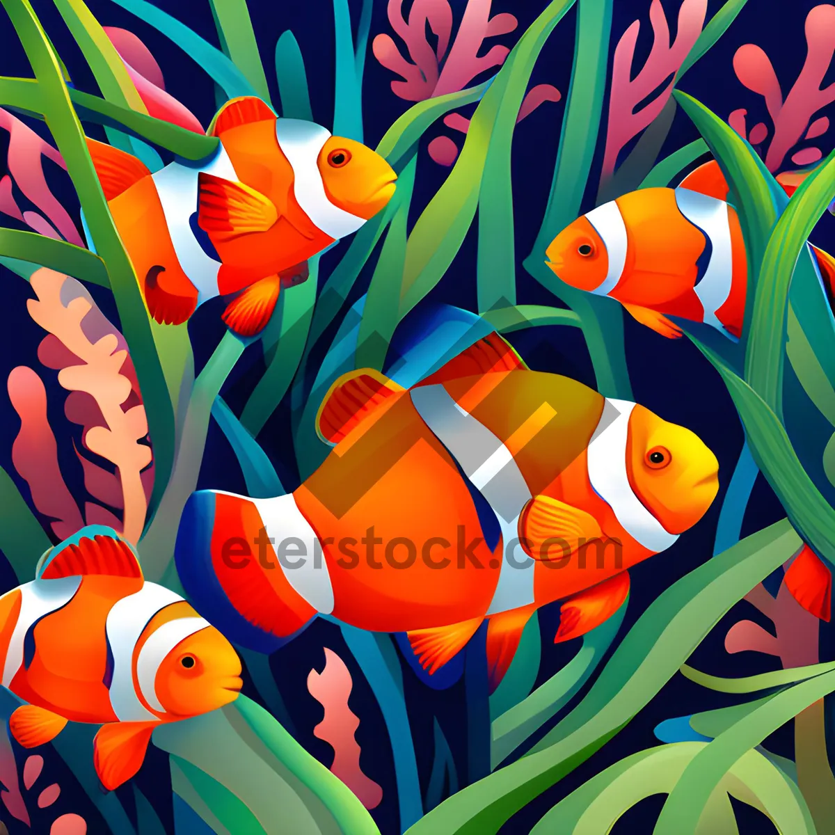 Picture of Colorful geometric pattern design wallpaper art shape graphic illustration