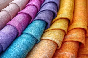 Colorful Textured Fabric Cloth Pattern Design Fashion Close-up