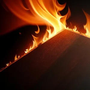 Fiery Blaze in Dark: A Bold Inferno Wallpaper