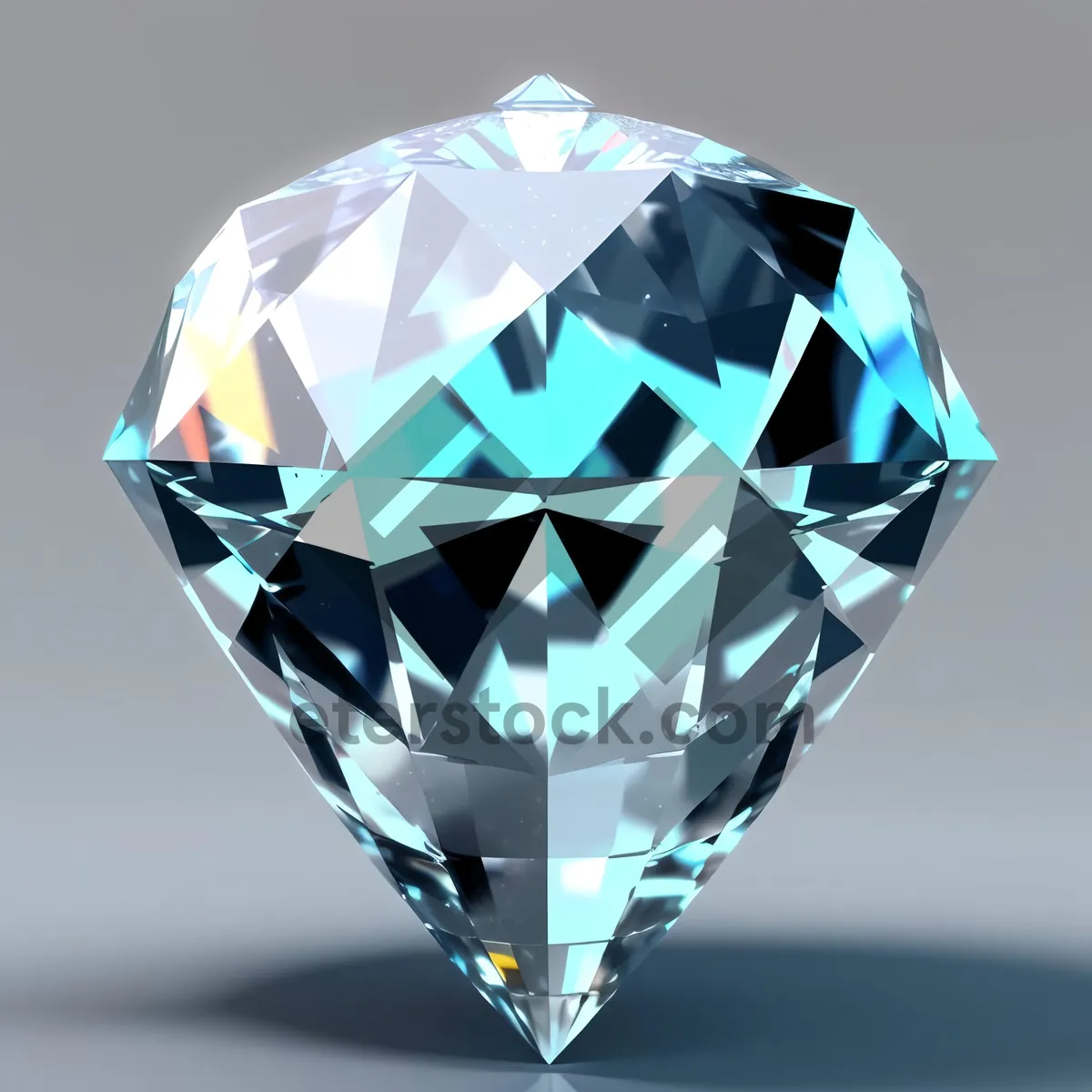 Picture of Shimmering Jewel: A Brilliant Diamond Flag in 3D World