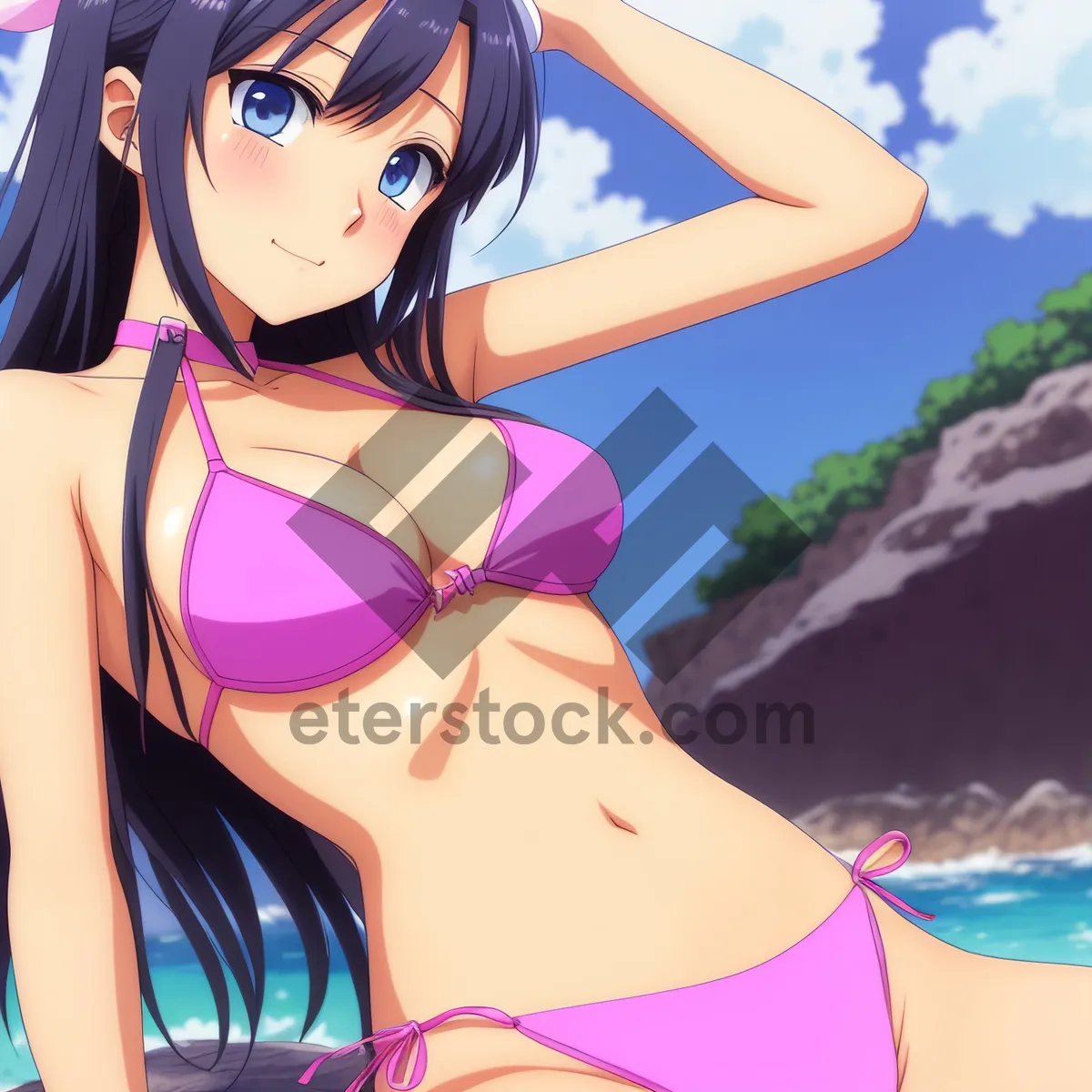 Picture of Cartoon Fashionista in Sexy Clip Art